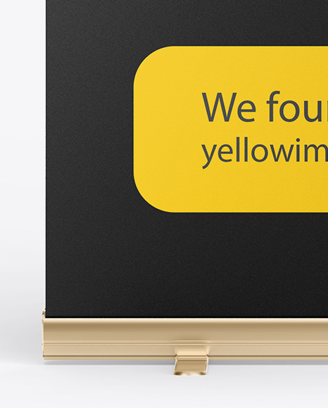 Glossy Roll up Banner Mockup PSD #1
