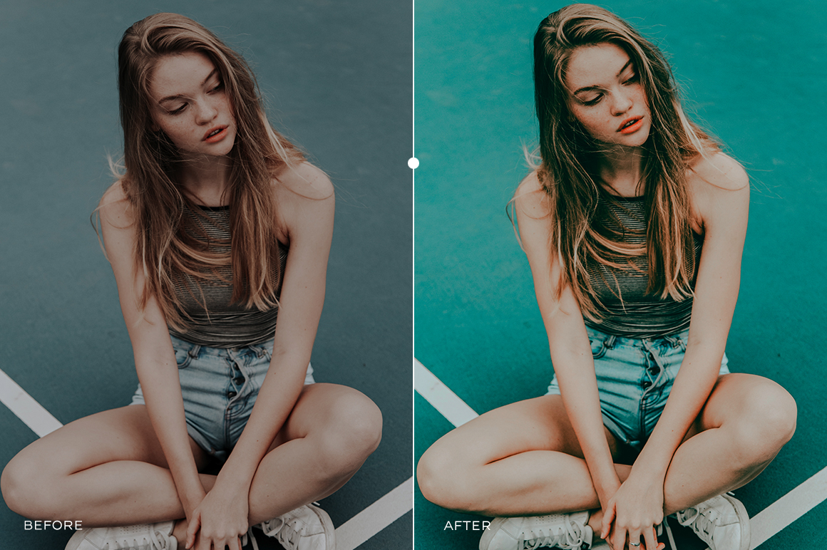 Portrait Lightroom Presets on Yellow Images Creative Store