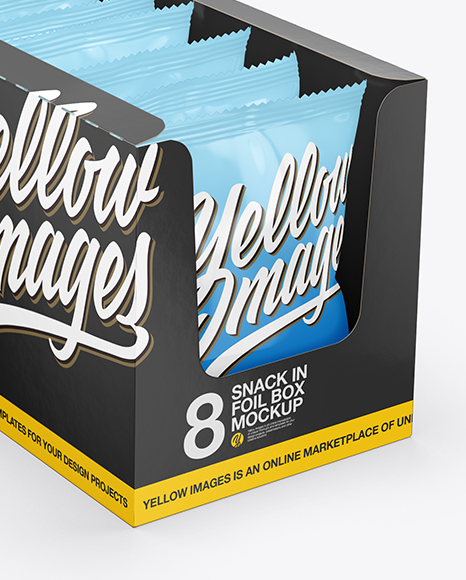 Download Snack In Foil Wrap Psd Mockup Yellowimages