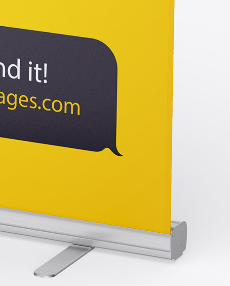 Matte Roll up Banner Mockup PSD #6