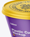 Matte Yoghurt Cup Mockup