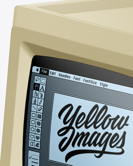 Download Apple Macintosh 1984 Mockup In Device Mockups On Yellow Images Object Mockups Yellowimages Mockups