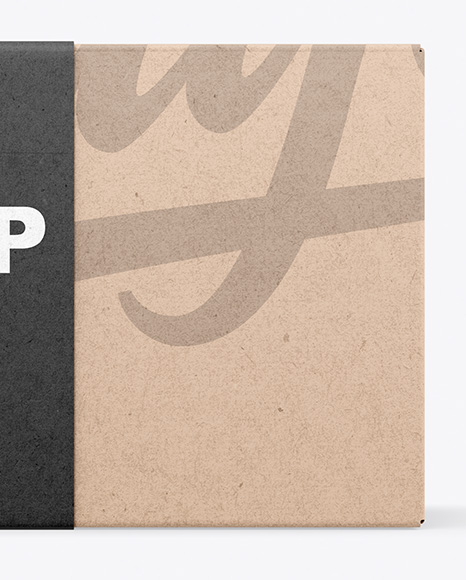 Kraft Box Mockup PSD #1