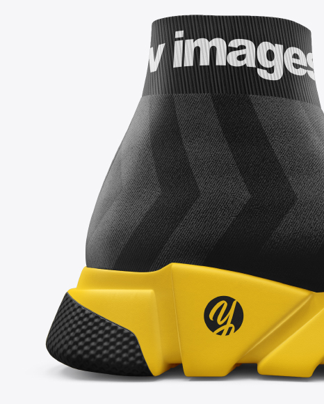 Download Sneaker Mockup In Apparel Mockups On Yellow Images Object Mockups