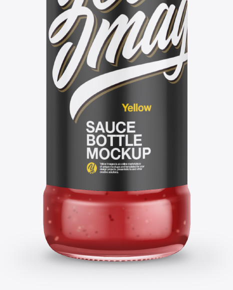 Sauce Bottle Mockup PSD #1