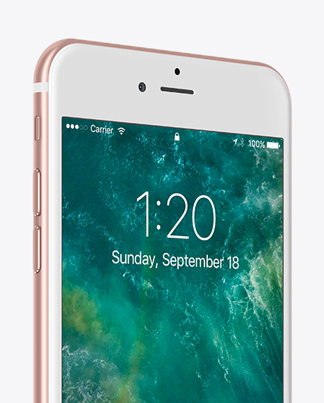 Apple Iphone 6 Plus Mockup In Device Mockups On Yellow Images Object Mockups