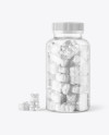 Plastic Bottle with Gummies Mockup