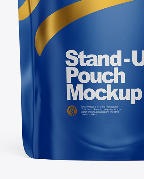 Matte Stand Up Pouch W  Zipper Mockup PSD #2