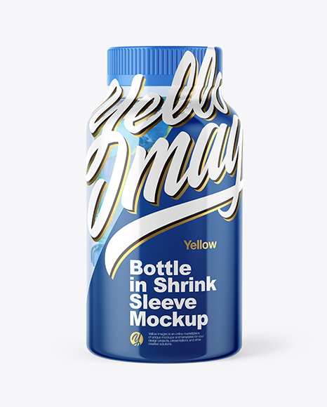 Download Plastic Bottle With Gummies Mockup In Bottle Mockups On Yellow Images Object Mockups Yellowimages Mockups