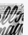 Metallic Stand Up Pouch W/ Zipper Mockup