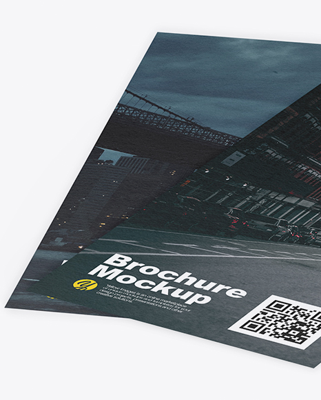 Two Textured Brochures Mockup PSD #2