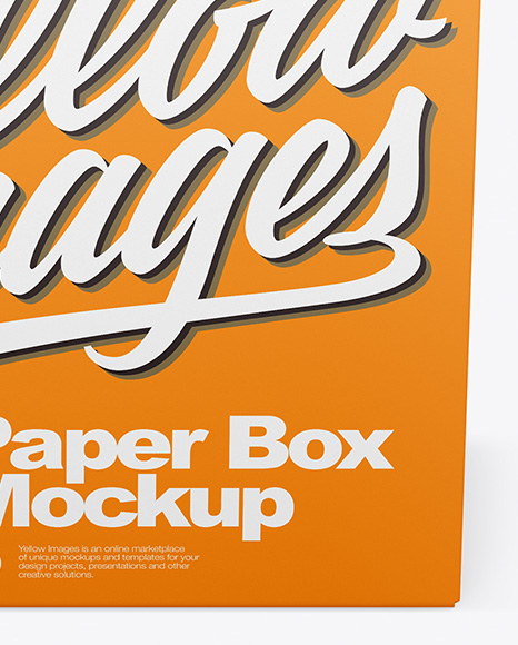 Opened Paper Box Mockup PSD #4