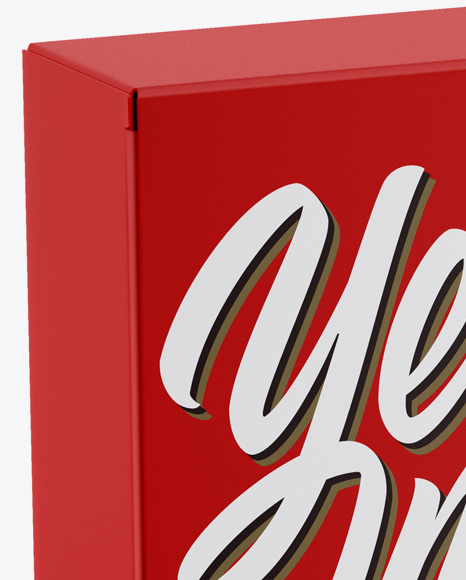 Matte Box Mockup PSD #2