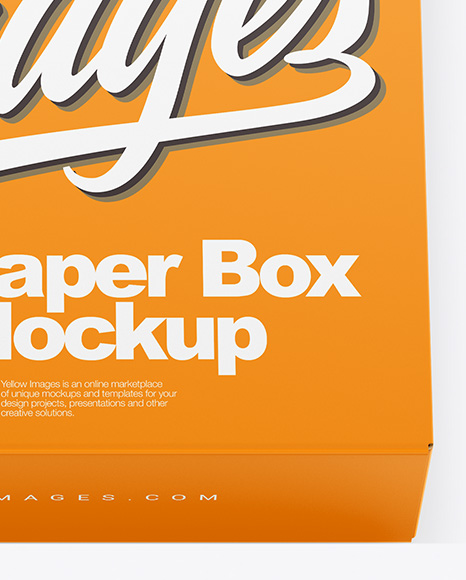 Opened Paper Box Mockup PSD #4