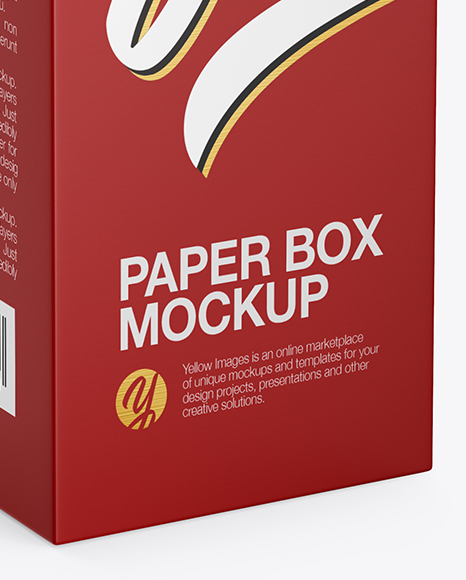 Download Matte Paper Box Mockup In Box Mockups On Yellow Images Object Mockups