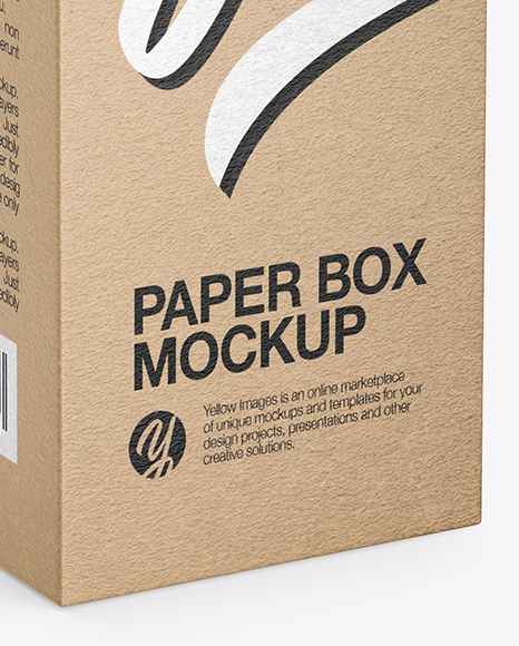 Download Kraft Paper Box Mockup In Box Mockups On Yellow Images Object Mockups Yellowimages Mockups