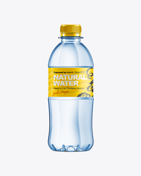 Download 350ml Plastic Water Bottle Mockup In Bottle Mockups On Yellow Images Object Mockups