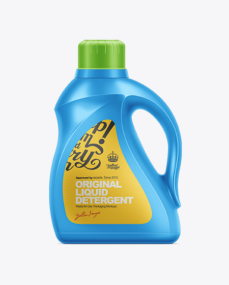 2.95L Liquid Detergent Bottle Mockup