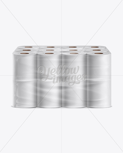 Download Toilet Tissue 24 Pack Mockup In Packaging Mockups On Yellow Images Object Mockups