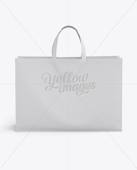 Large Eco Bag Mockup In Bag Sack Mockups On Yellow Images Object Mockups