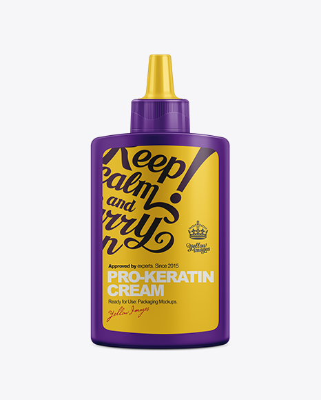 150ml Keratin Bottle Mockup