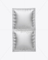 Download Double Matte Metallic Sachet Mockup - Front View in Sachet ...