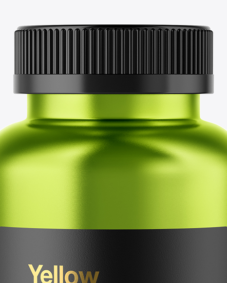 Metallic Bottle Mockup PSD #2