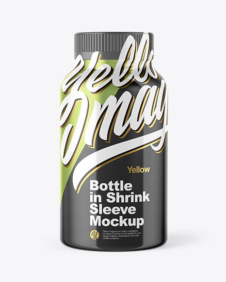 Metallic Bottle Mockup In Bottle Mockups On Yellow Images Object Mockups