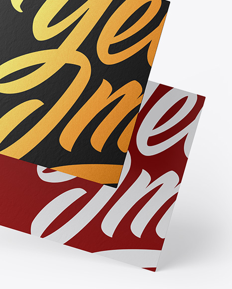 Paper Business Cards Mockup PSD #1