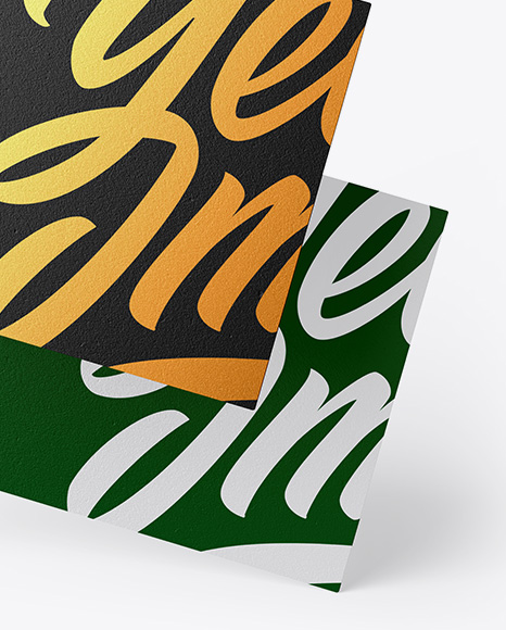 Textured Business Cards Mockup PSD #1