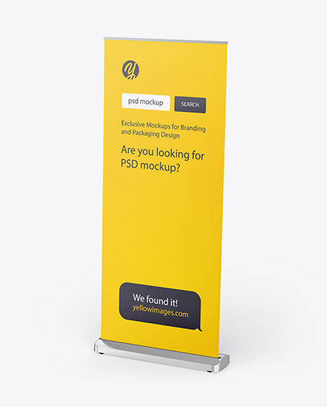 Pull Up Banner Mockup Psd Free