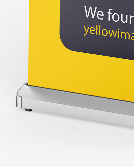 Matte Roll up Banner Mockup PSD #1