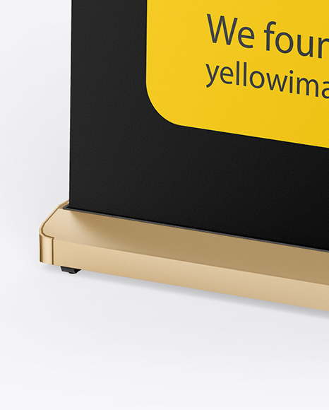 Matte Roll up Banner Mockup PSD #7