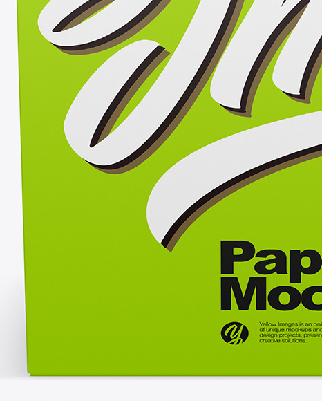 Opened Paper Box Mockup PSD #1