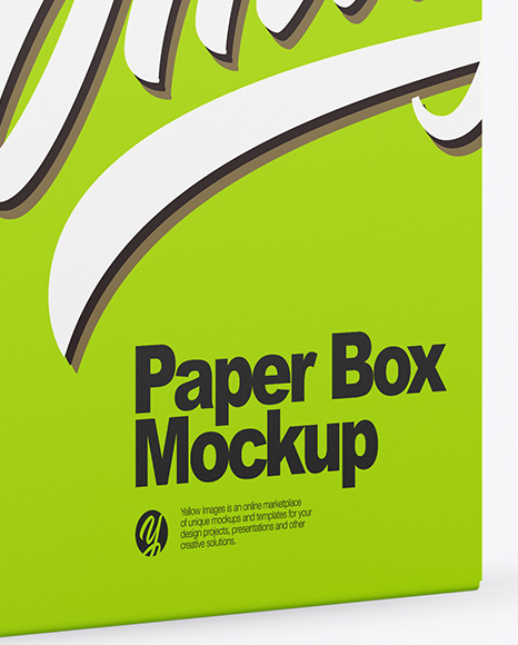 Opened Paper Box Mockup PSD #1