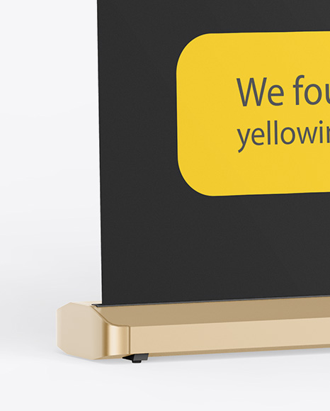 Matte Roll up Banner Mockup PSD #6