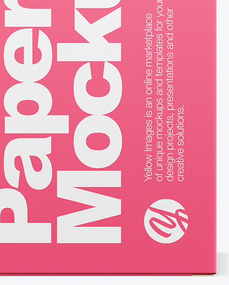 Opened Paper Box Mockup PSD #1