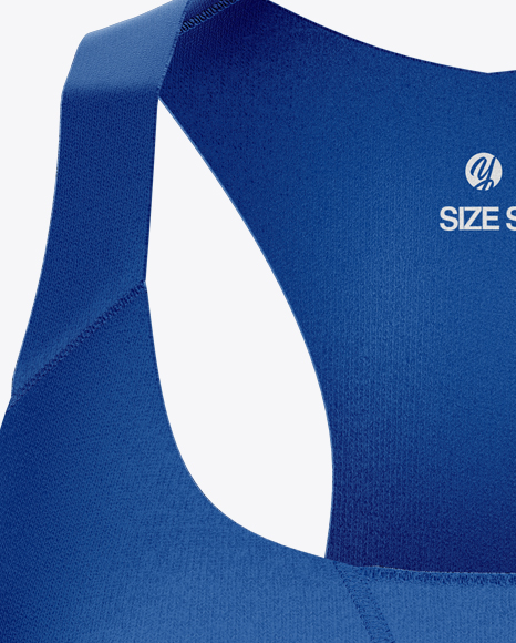 Download Womens Sports Bra Mockup Front View Yellow Images