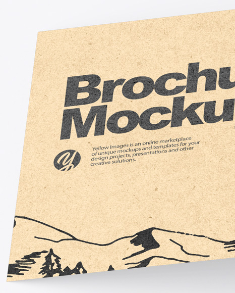 Kraft Brochure Mockup PSD #2