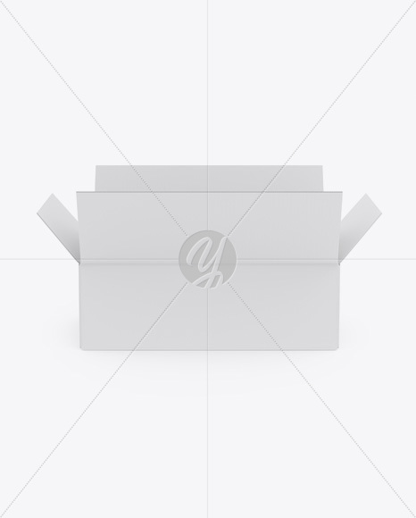 Matte Opened Box Mockup PSD #3
