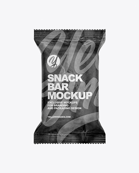 Download Kraft Snack Bar Mockup In Flow Pack Mockups On Yellow Images Object Mockups Yellowimages Mockups