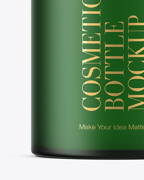 Download Frosted Glass Bottle W/ Bamboo Cap Mockup in Bottle Mockups on Yellow Images Object Mockups