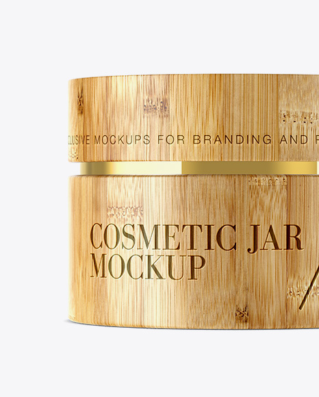 Cosmetic Bamboo Jar PSD #3