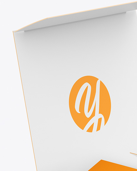 Opened Paper Box Mockup