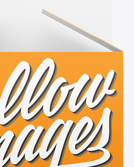 Opened Paper Box Mockup PSD #1