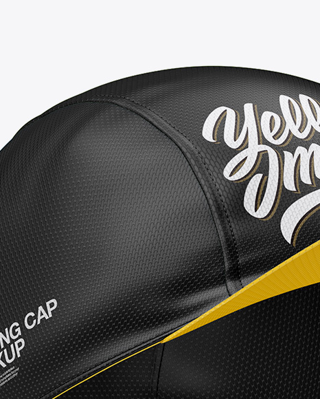 Download Cycling Cap Mockup In Apparel Mockups On Yellow Images Object Mockups