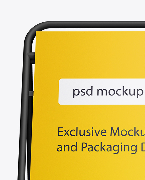 Matte Plastic Stand Mockup PSD #1