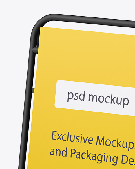 Matte Plastic Stand Mockup PSD #1
