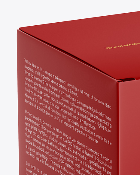 Download Matte Paper Box Mockup in Box Mockups on Yellow Images Object Mockups