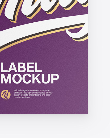 Paper Label With Rope Mockup PSD #6